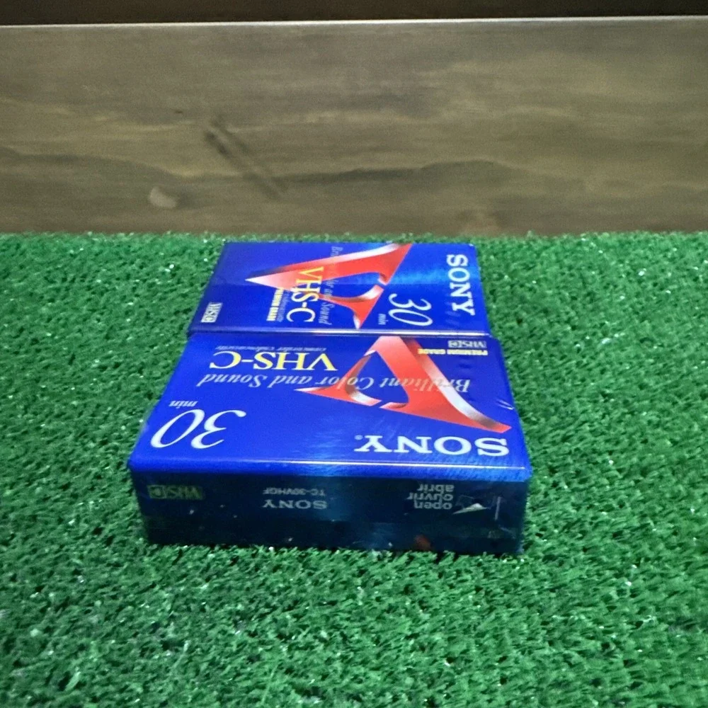 2 Sony VHS-C Premium Grade Camcorder Videocassette TC-30 VHGF 30min Lot‎